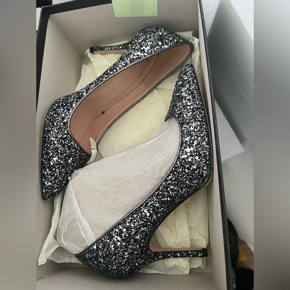 Brand new glitter pump - jcrew with sole protector